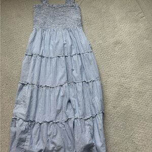 J.Crew Striped Blue Dress